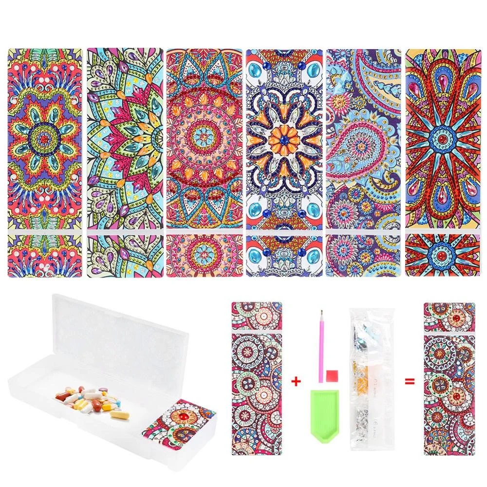 Коробка для хранения алмазной живописи сделай сам 2 ячейки коробка канцелярских