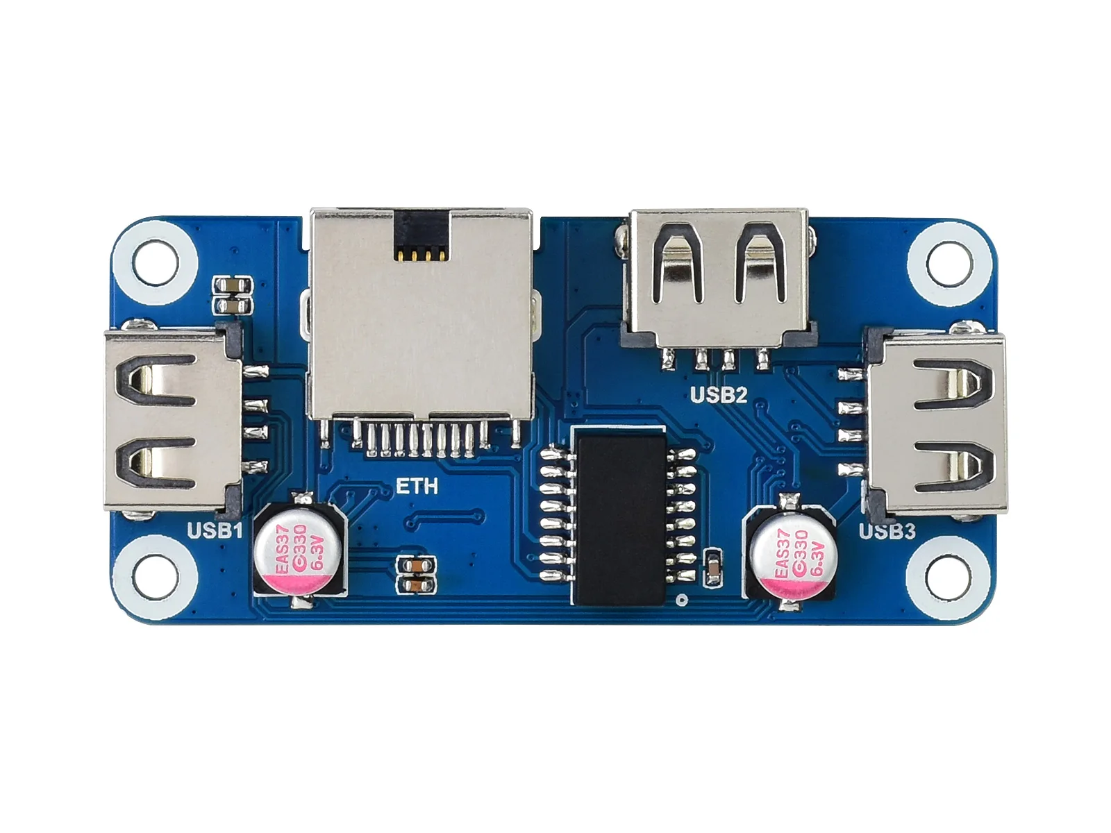 Waveshare Ethernet/usb-хаб HAT (B) для серии Raspberry Pi 1x порт Ethernet RJ45 3x USB s | Компьютеры и офис