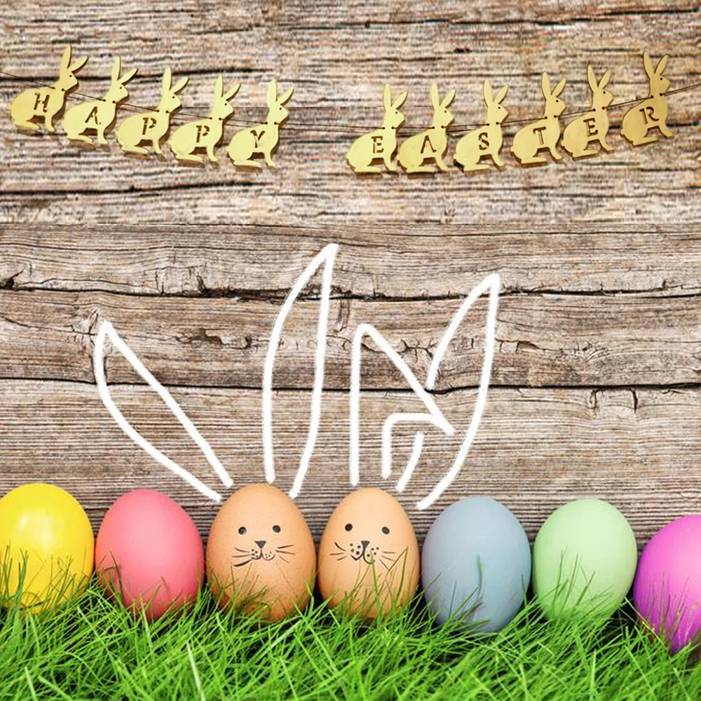 Пасхальный милый кролик висячие длинные струны кулон баннер Ремесла домашние