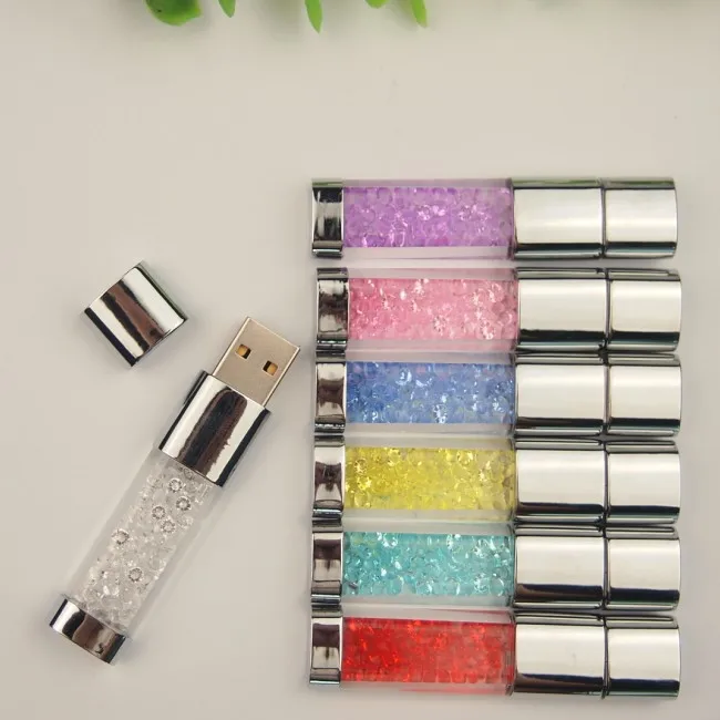 Изысканный и красивый кристалл бриллиант USB Флешка 32 Гб 64 флеш накопитель 2 0 8 16 U