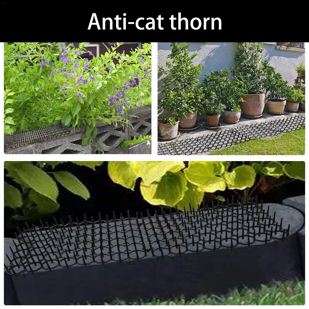 5 шт. отпугиватель насекомых Зеленый Садовый пластиковый коврик против кошек
