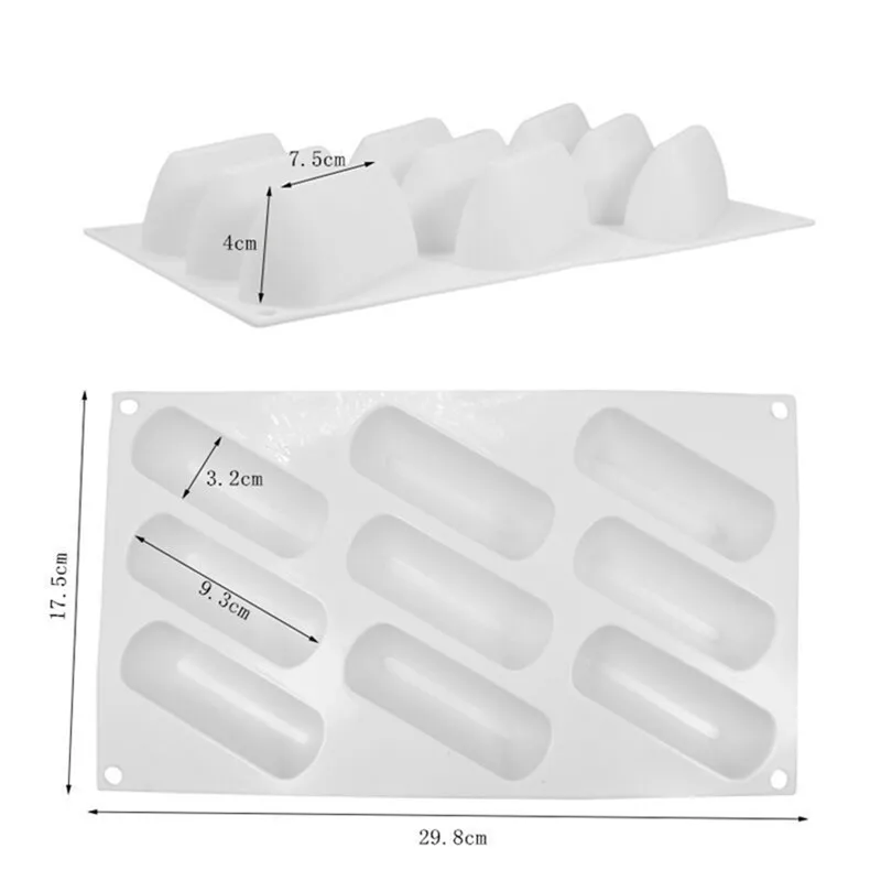 9 Полость сумка форма силиконовая DIY торт мод мусс Десерт Маффин плесень выпечка