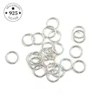 Открытые прыгающие кольца для изготовления брелоков и браслетов, ювелирные изделия из стерлингового серебра 925 пробы, 20 шт., 3-6 мм, аксессуары