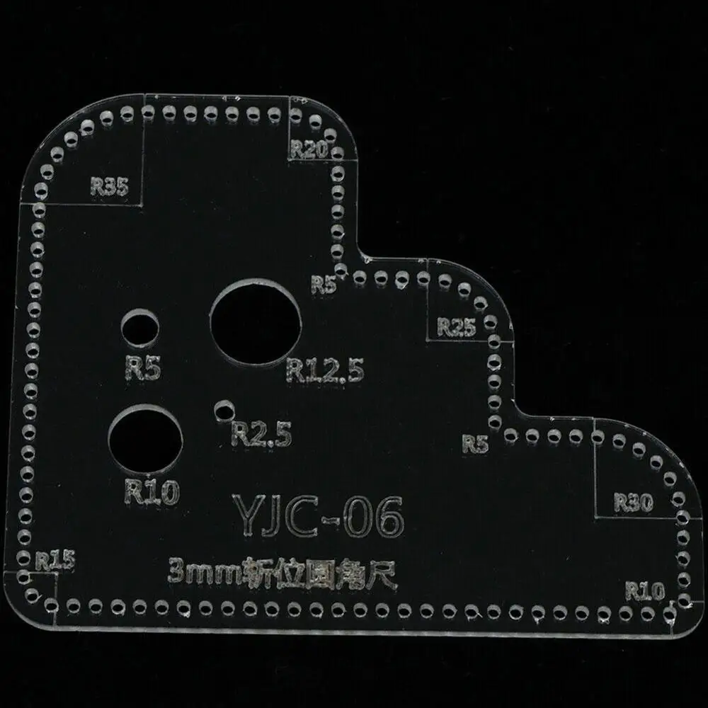 Трафарет для резки кожи поделок сделай сам акриловый шаблон аксессуары ручной