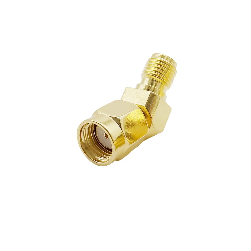 RP-SMA разъем RP SMA штекер к Гнездовой 45 ℃ 135 градусов RF коаксиальный адаптер для FPV Race