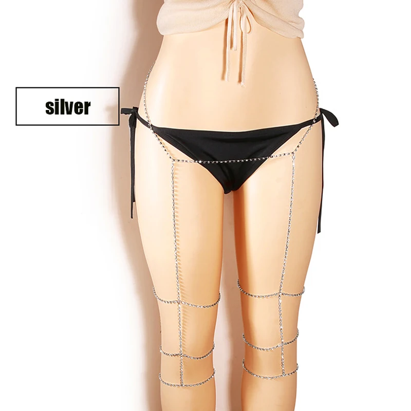 3-слойные сексуальные роскошные подвязки стразы яркие украшения для тела ночного