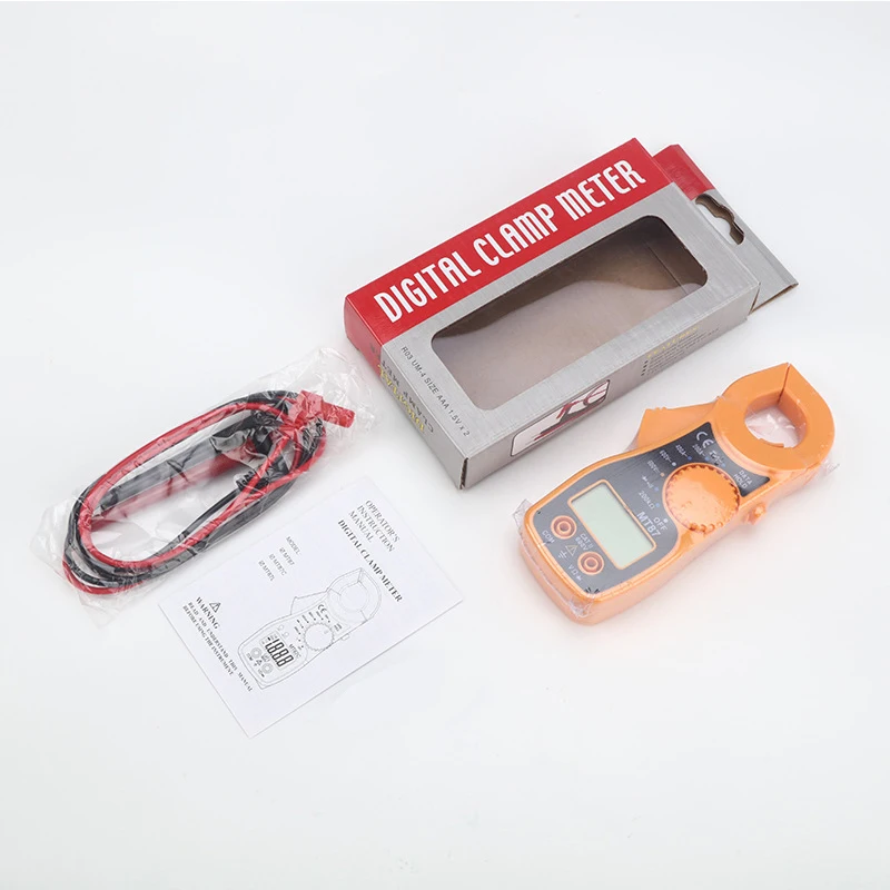 Цифровой мультиметр Амперметр электрический зажим измеритель вольтметр