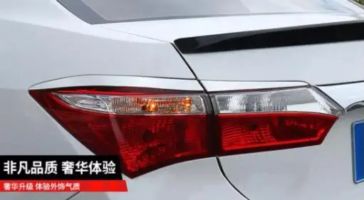 4 шт. стайлинга автомобилей новых Нержавеющая сталь хвост светильник s бровей