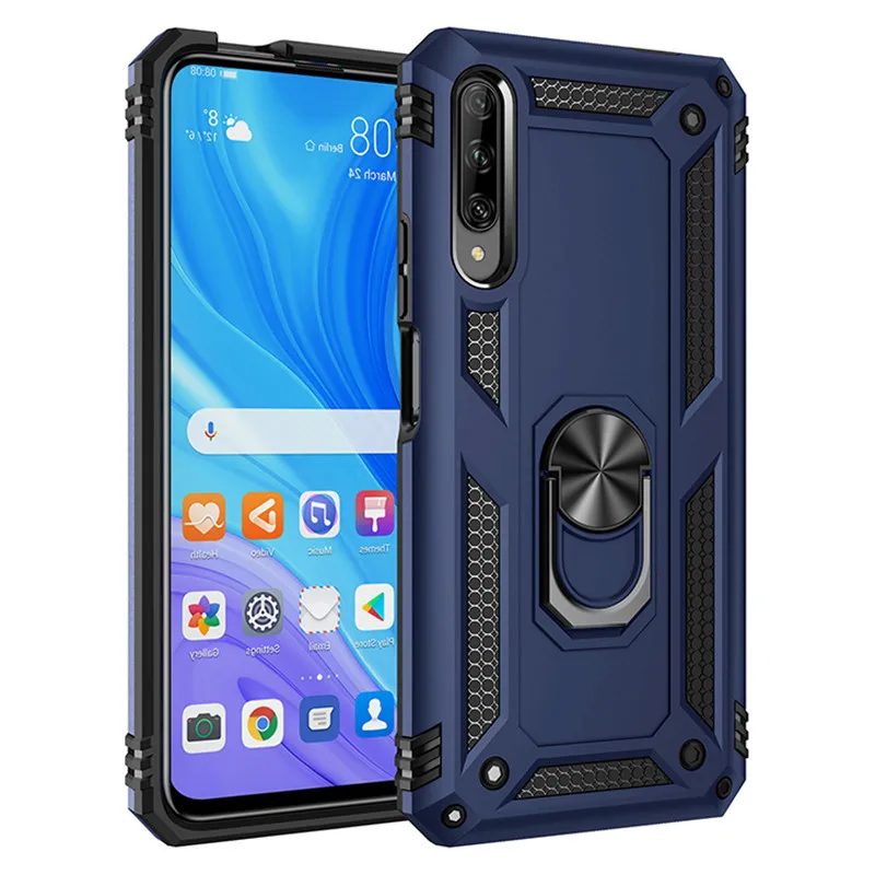

Phone case For Huawei Y8S Y9S Shockproof Armor Case for Huawei P Smart 2019 2020 Honor 9X Pro Stand Holder Car Ring Phone Cover