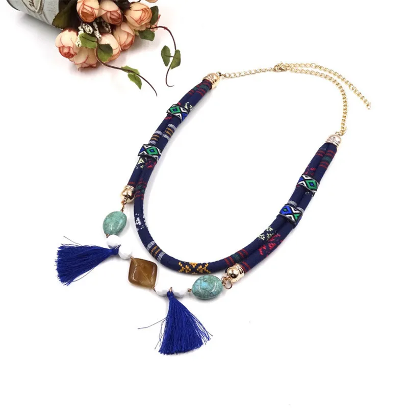 Богемное ювелирное изделие женская подвеска ручной работы с изысканным узором