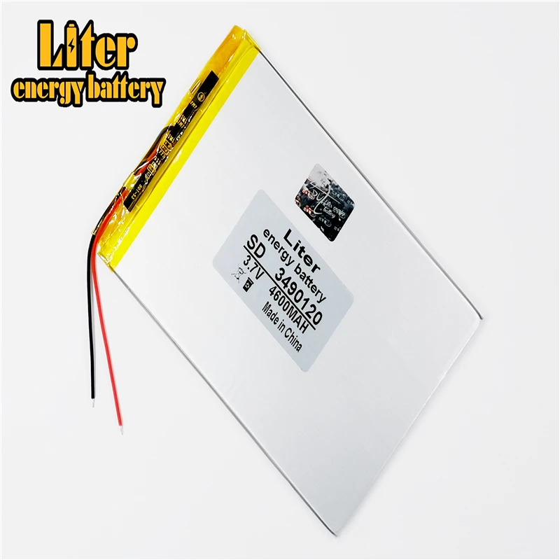 3 7 V литий полимерный аккумулятор планшета 3490120 4600mah планшетный ПК MP5/Электронная