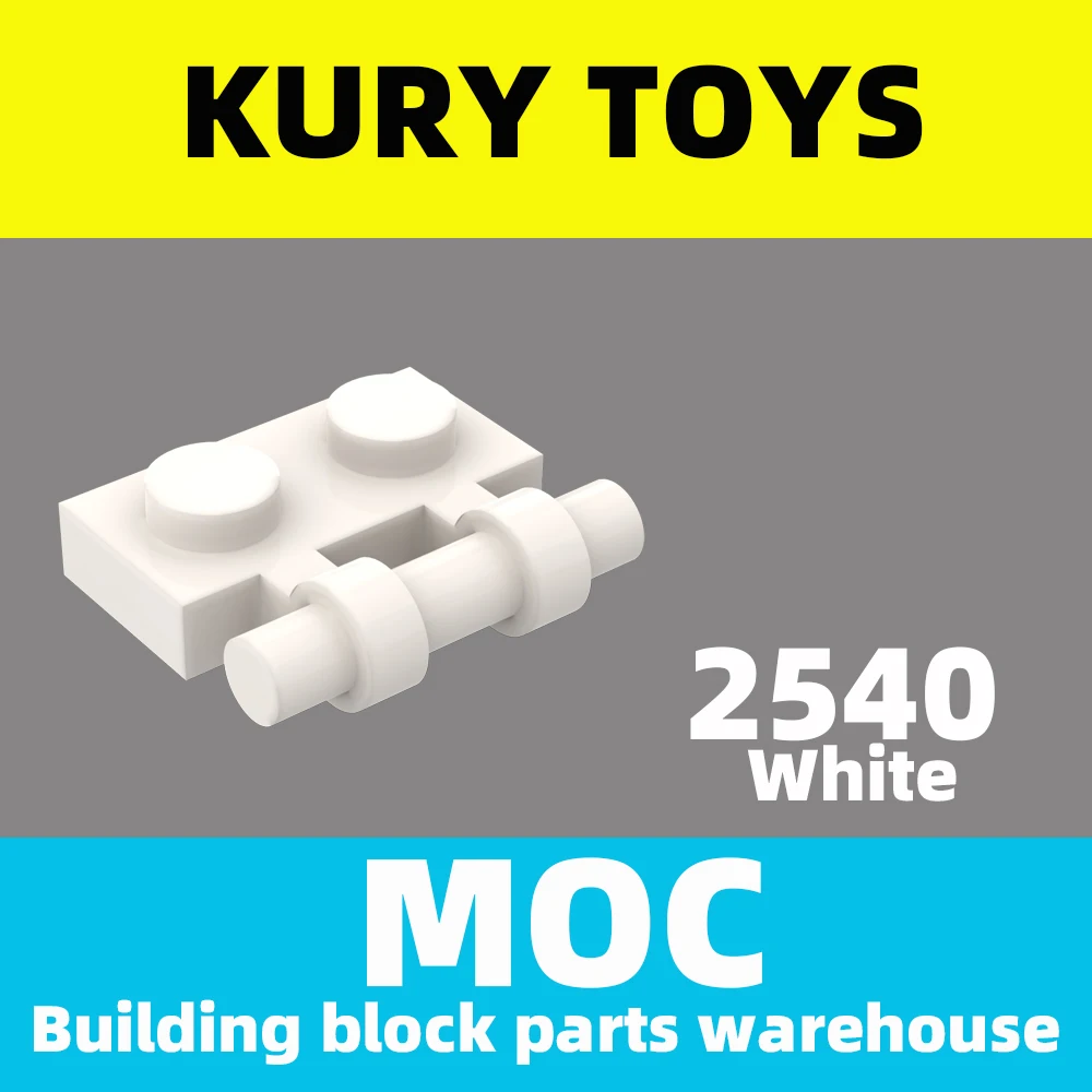 

Kury Toys DIY MOC для 2540 строительных блоков, детали для пластины, модифицированные 1x2 с ручкой на боковых концах для модифицированной пластины