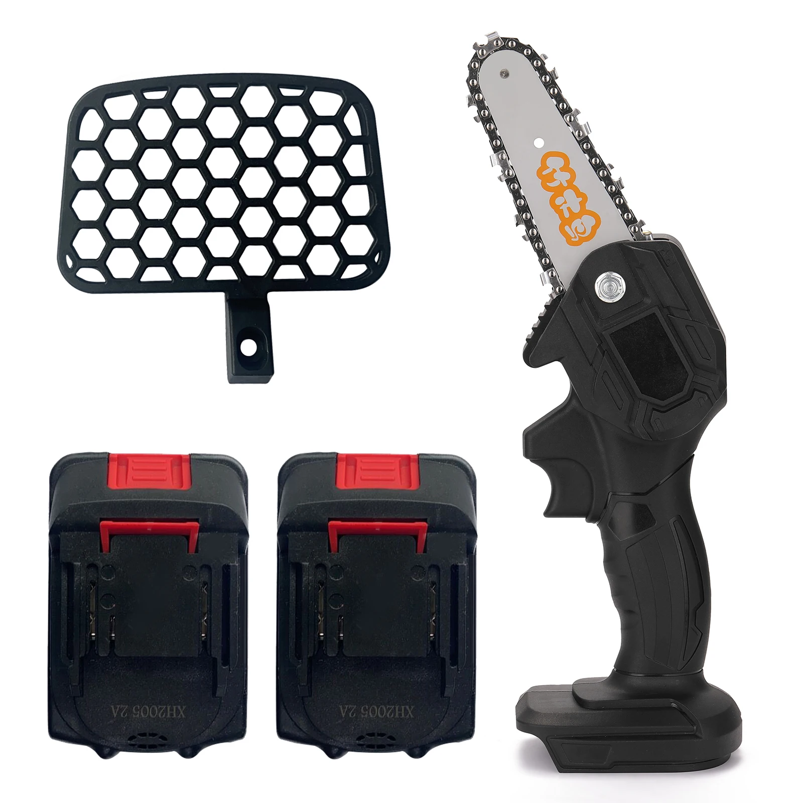 

Mini Electric Chain Saw Woodworking Rechargeable Electric Saw 1-handed Electric Saw Garden Logging Mini Brushed Chain Saw