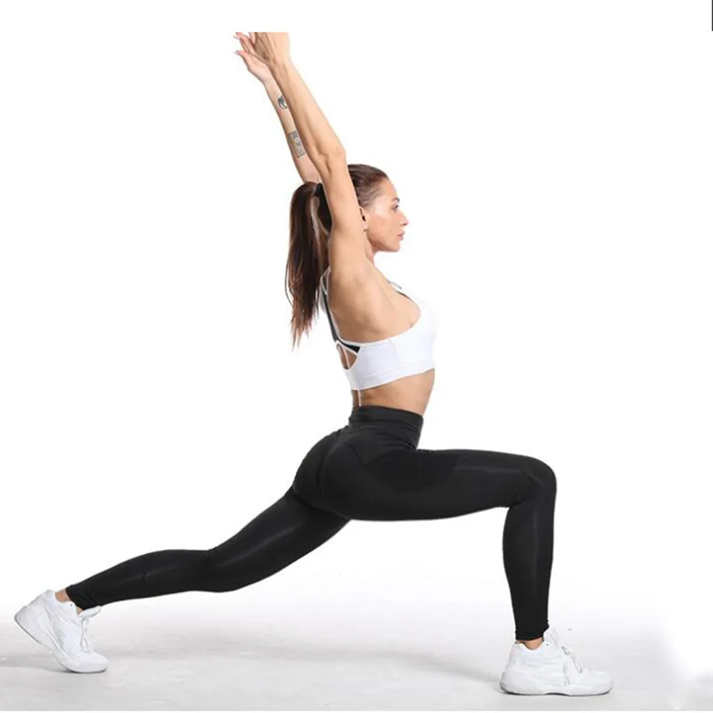 SAGACE однотонные брюки для йоги женские сетчатые панельные колготки бега фитнес