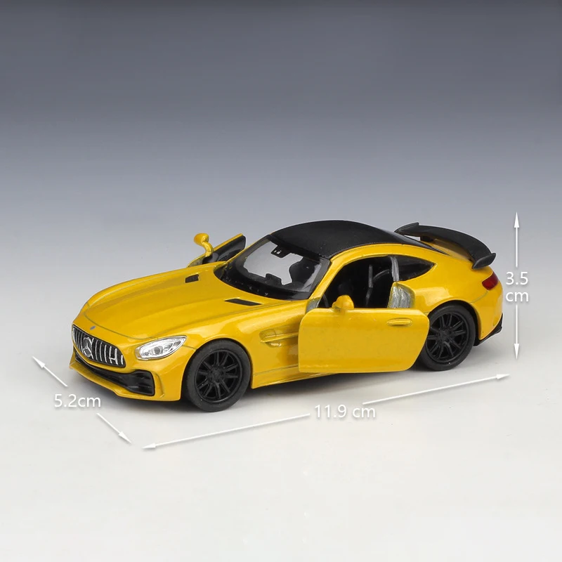 1:36 Diecast Models Mercedes-AMG GT R Coupe Model Toys Alloy Car Metal Pull Back Toy For Gift Collection | Игрушки и хобби