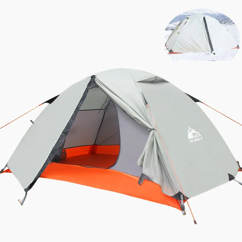 Двухслойная палатка для кемпинга двухслойный непромокаемый и ветрозащитный