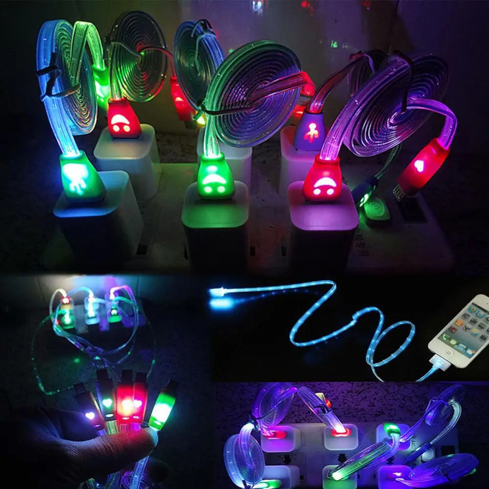 Магнитный светодиодный кабель micro usb для samsung type c 8 контактный зарядки android 1 м