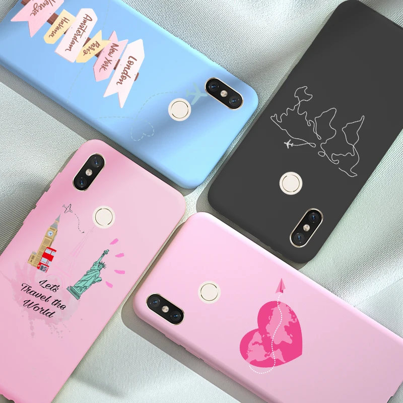 Дорожный телефон с картой для Redmi Note 8 PRO 9S 9 T 7 6 5 Plus 6A 5A 7A 8A 9A чехол Xiaomi Mi A3 A2 Lite 9T 10