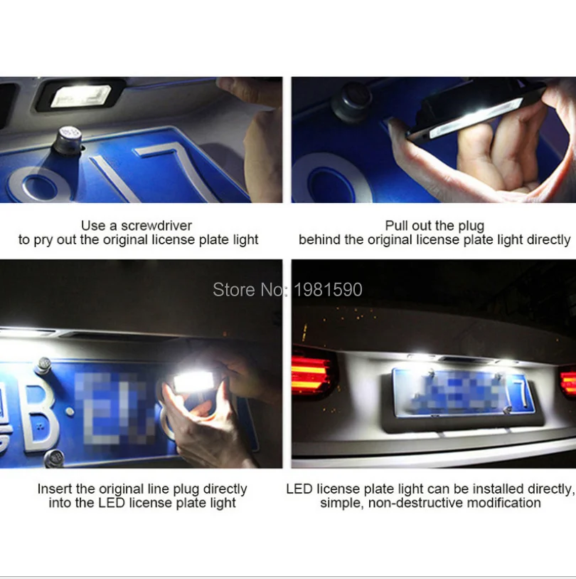 Для Toyota Land Cruiser 120 Prado Land Cruiser 200 Lexus GX470, автомобильный Стайлинг, без ошибок, светодиодный, белый, задний светильник, автомобильная лампа