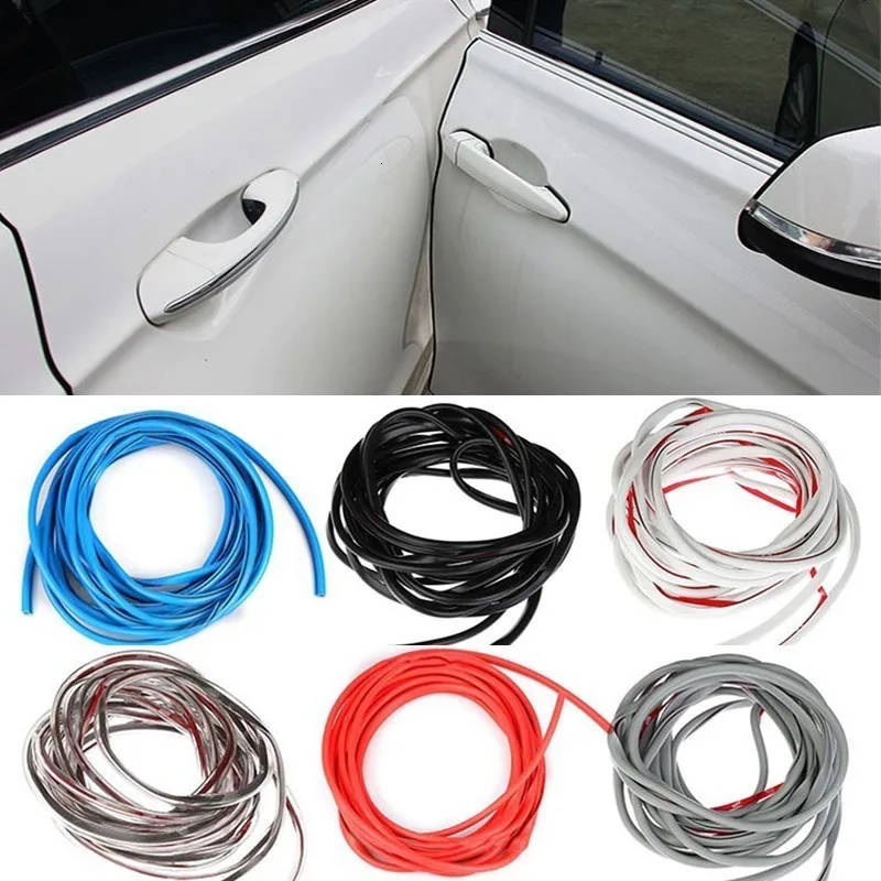 

H 5M/Pack Universal Car Door Edge Guards Trim Styling Moulding Protection Strip Scratch Protector For Car Vehicle