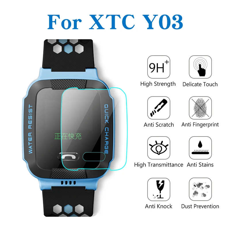 For XTC Y03 Премиум Часы защита экрана детские часы для XTC Z3 телефон часы 9H полностью подходят часы защитное закаленное стекло Защита экрана - Цвет: For XTC Y03