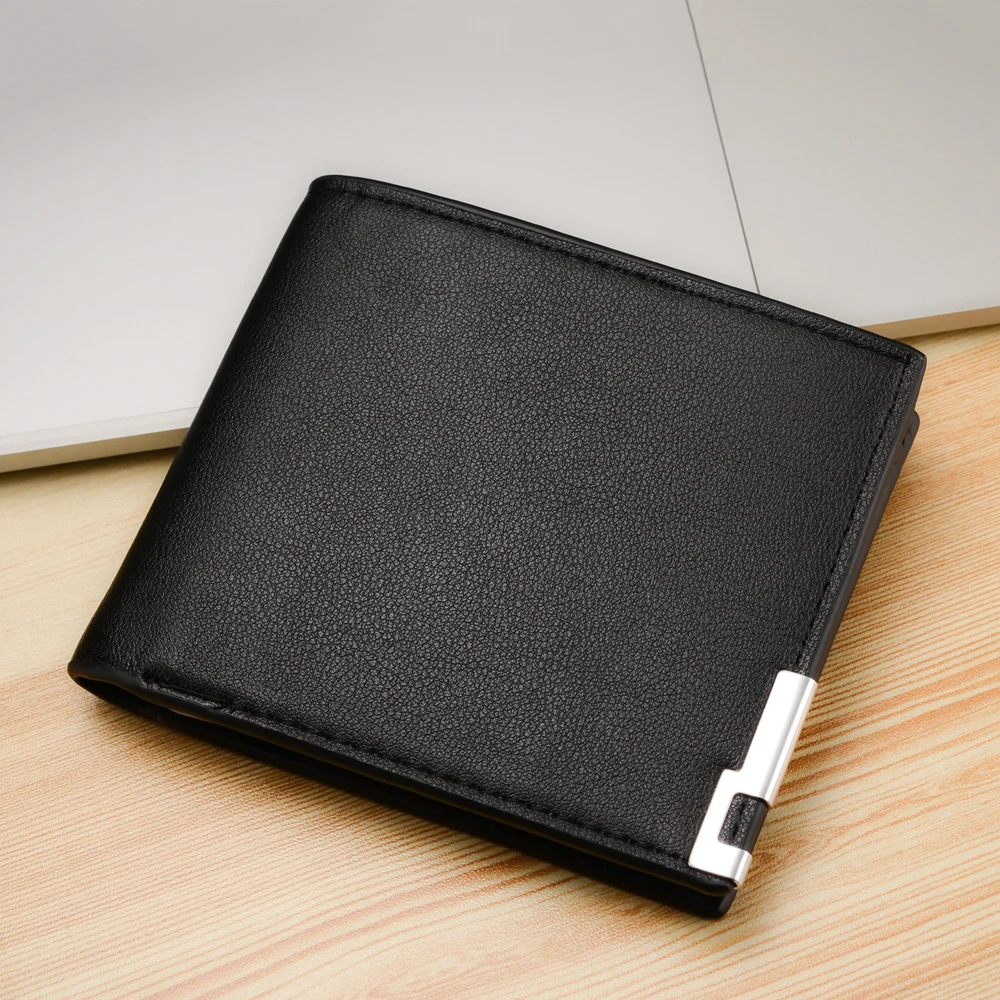 

Fashion Men Wallets Luxury Short Wallet Men's Multi-card Ultra-thin Wallet Trend No Zipper Coin Purse