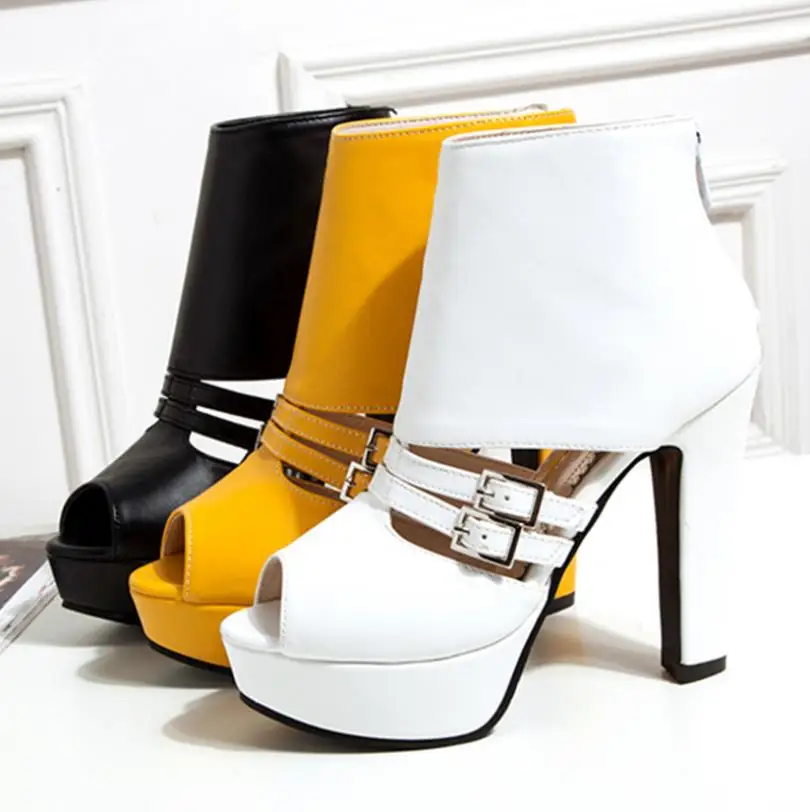 2018 г. Новые летние импортные сандалии женская обувь на высоком толстом каблуке