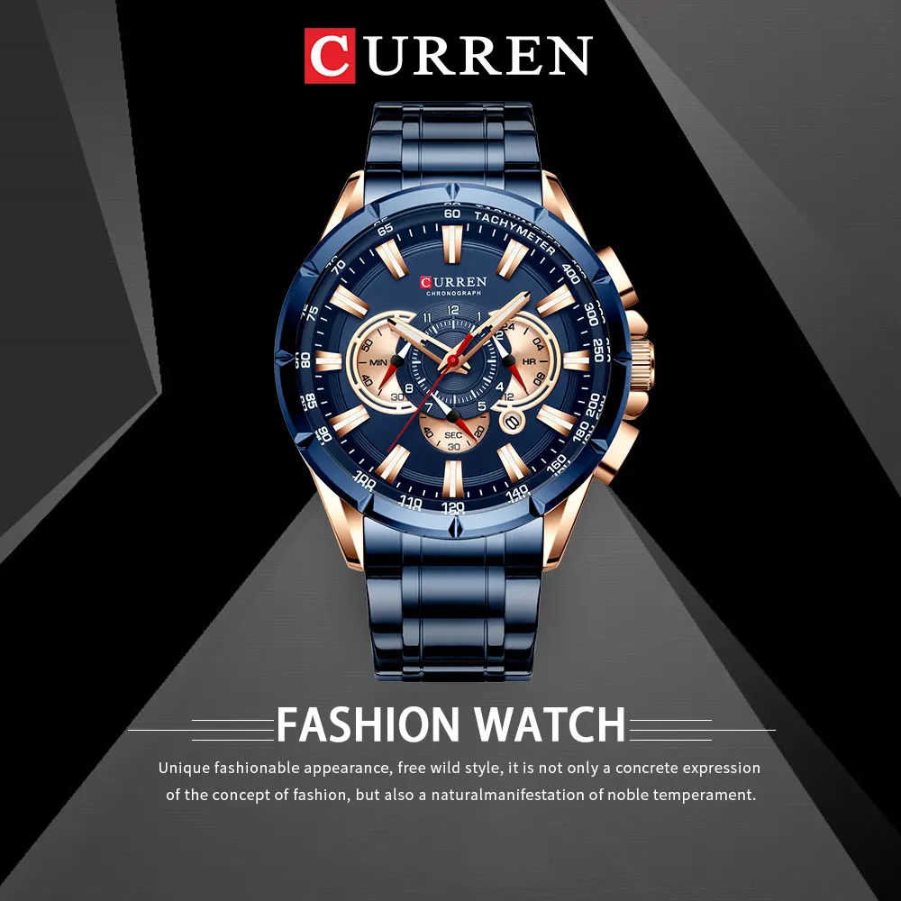 Watches Men CURREN 8363 Brand Men Sport Watches Men's Quartz Clock Man Casual Military Waterproof Wrist Watch relogio masculino