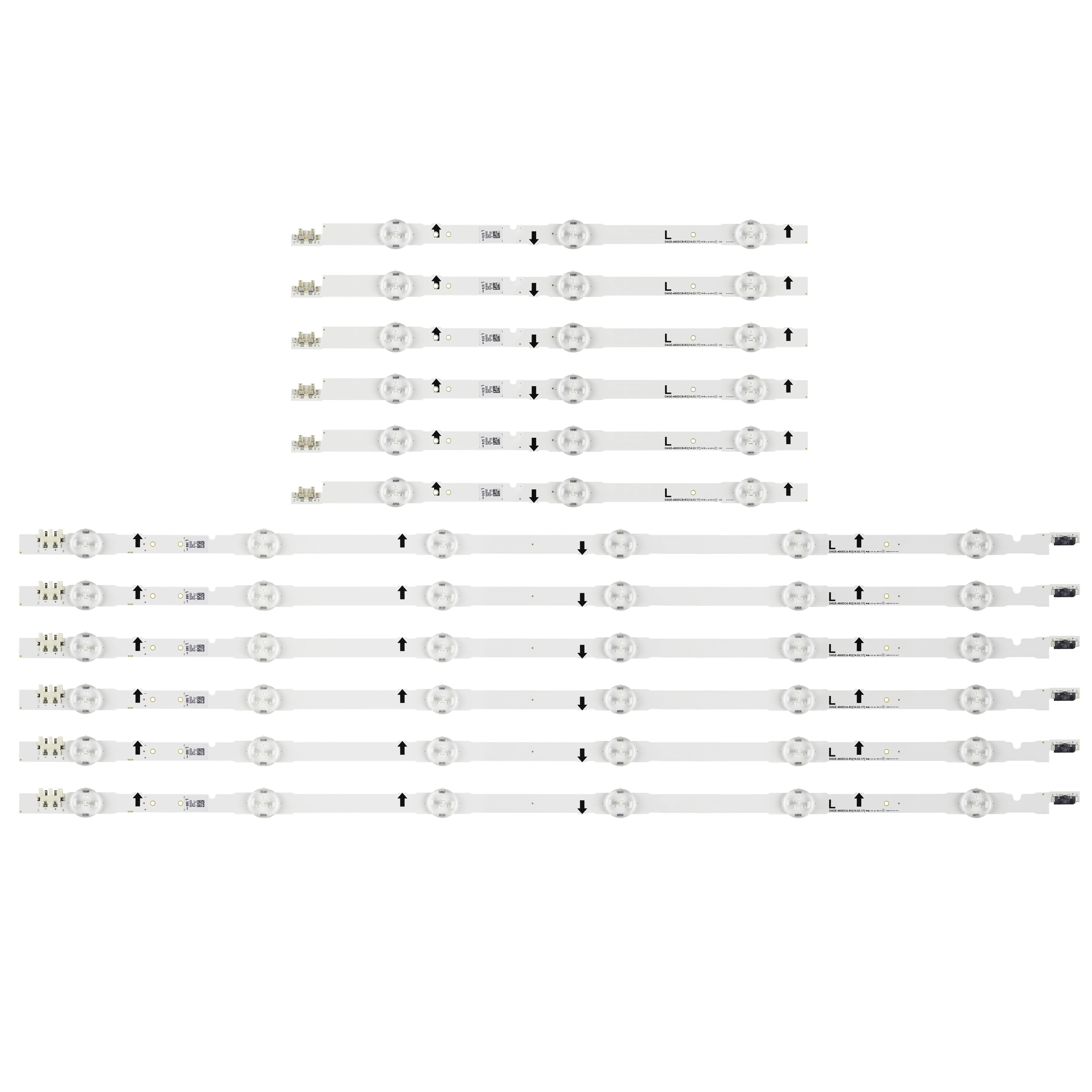(Новый комплект) 12 шт./компл. светодиодный подсветка полосы для Светодиодный ТВ