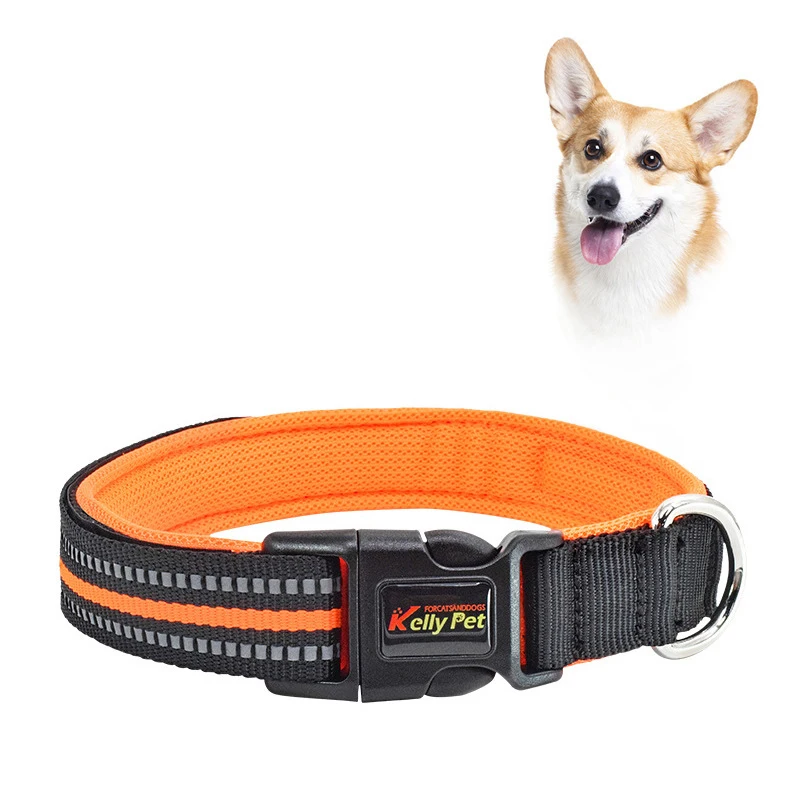 Регулируемая Светоотражающая цепочка для собак ошейник домашних животных