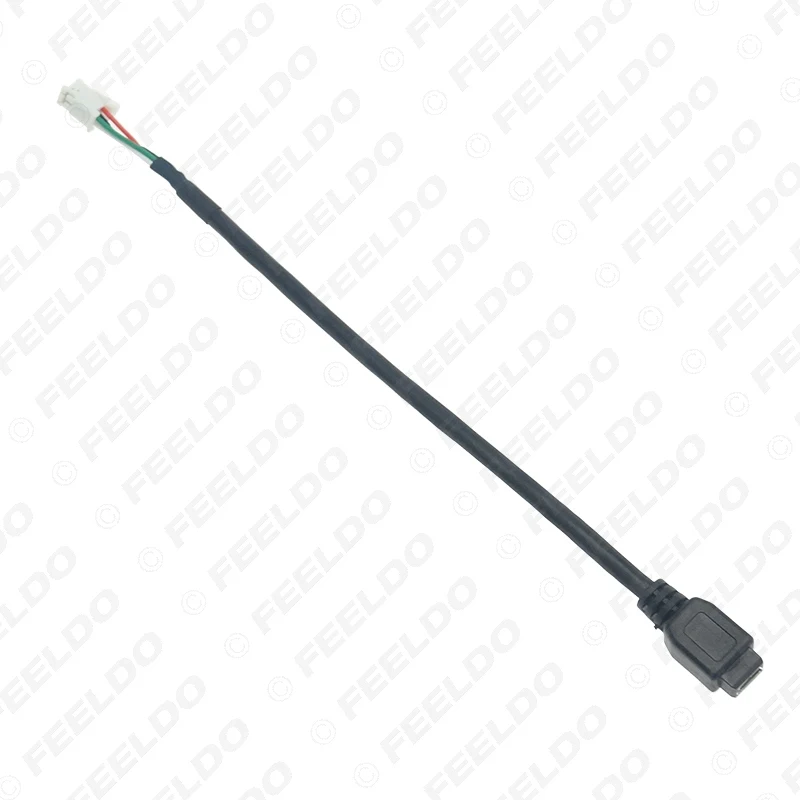 Автомобильный аудиовход FEELDO провод для передачи данных мини-USB к 4-контактному