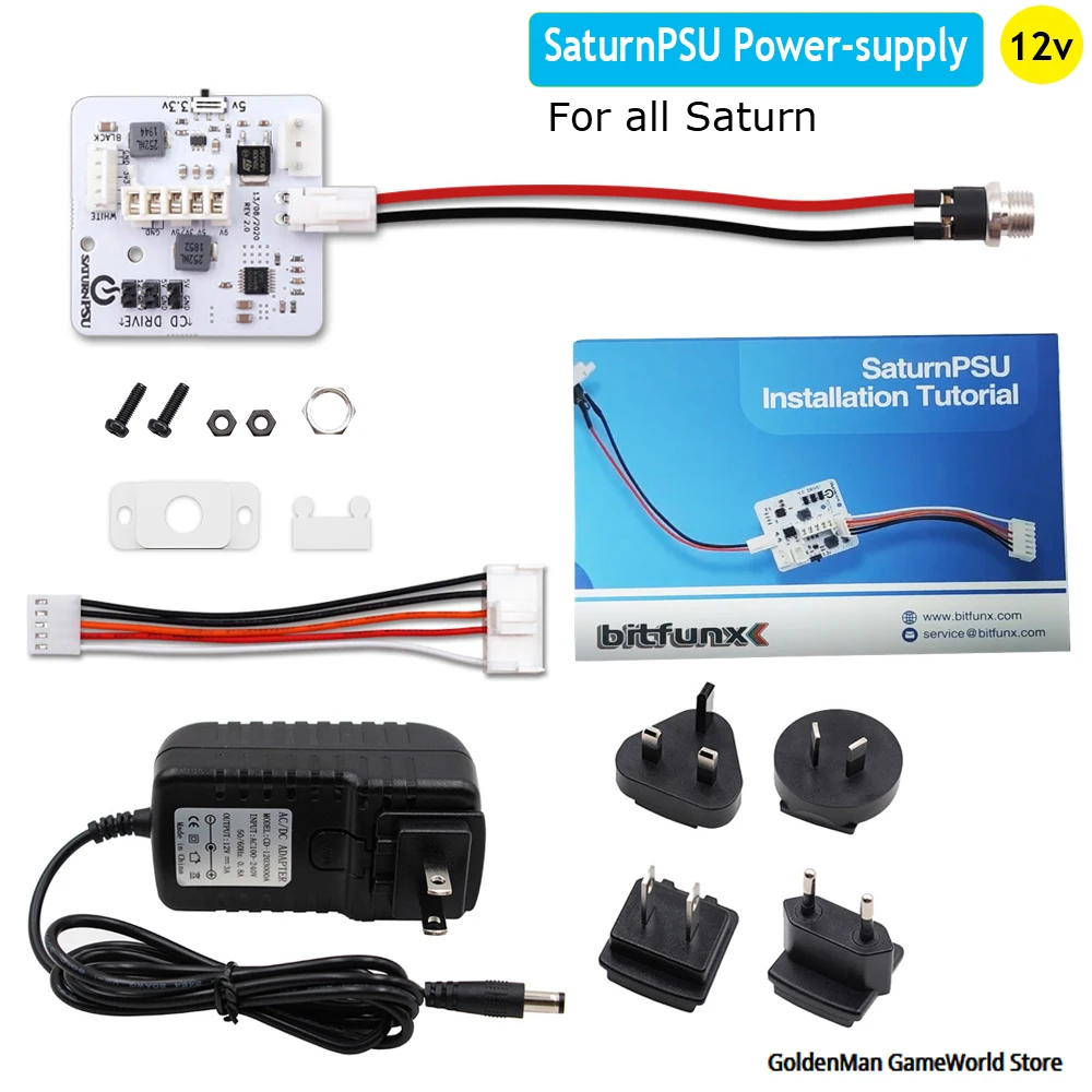 Fonte de Alimentação Todos os Consoles 12v para Sega Saturnpsu Saturno Retro Vídeo Game Console Substituição V2.1