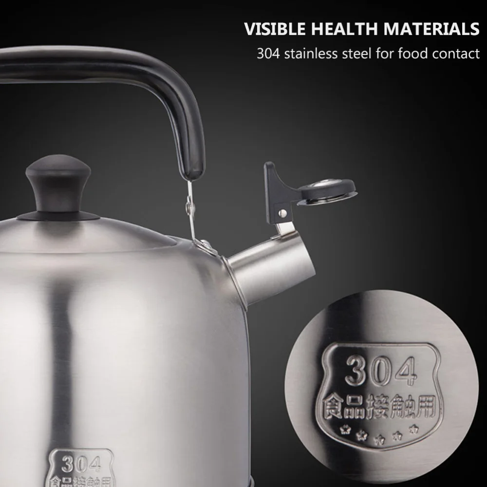 

1Pc 4.5L Stainless Steel Whistling Teakettle Handle Kettle (Assorted Color)