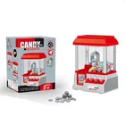 Мини-машина с когтями, игрушка для детей, электрическая классическая музыкальная машина для захвата конфет, игровая машина для монет, машины-краны, рождественский подарок