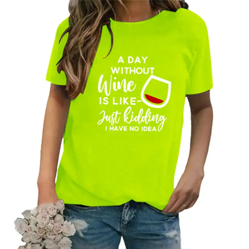

Letter Print Women's t Shirt 2021 Ladies Top Casual Short Sleeve T-Shirts Summer Tees Women Tops