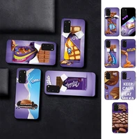 chocolate milka phone case for samsung s10 21 20 9 8 plus lite s20 ultra 7edge