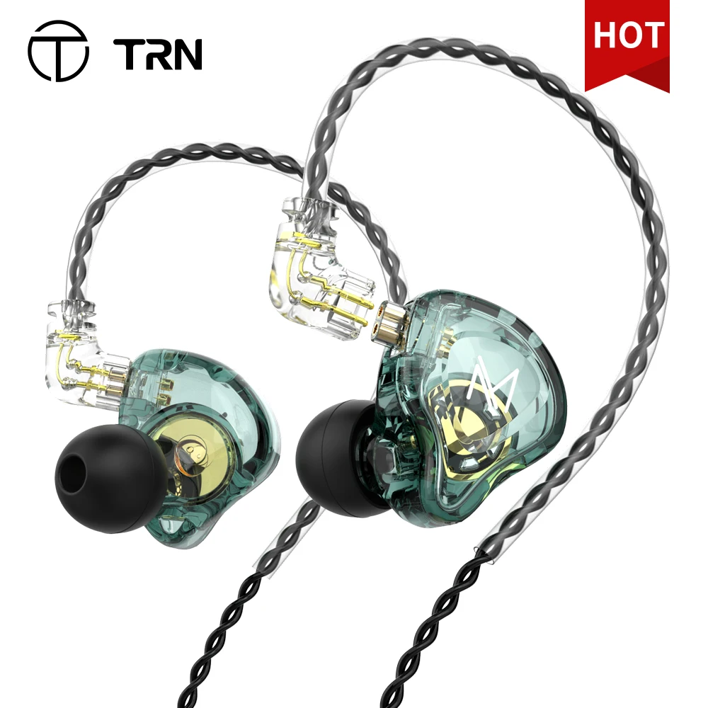 Динамические Внутриканальные наушники TRN MT1 Hi Fi 1DD бас металлический монитор