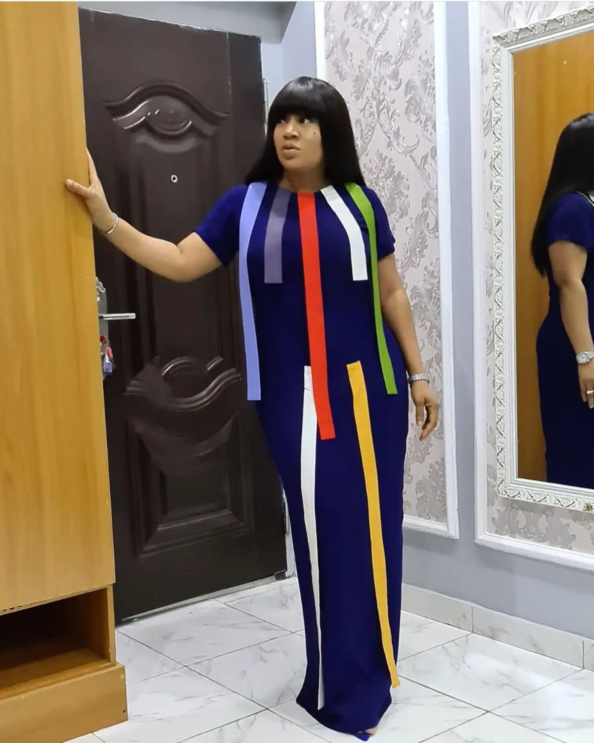 

African Design Print Dashiki Dress Long Maxi Robes Hijab Abaya Bandage Bazin Vintage Vestido Robe Gowns Africa Sexy Lady Party