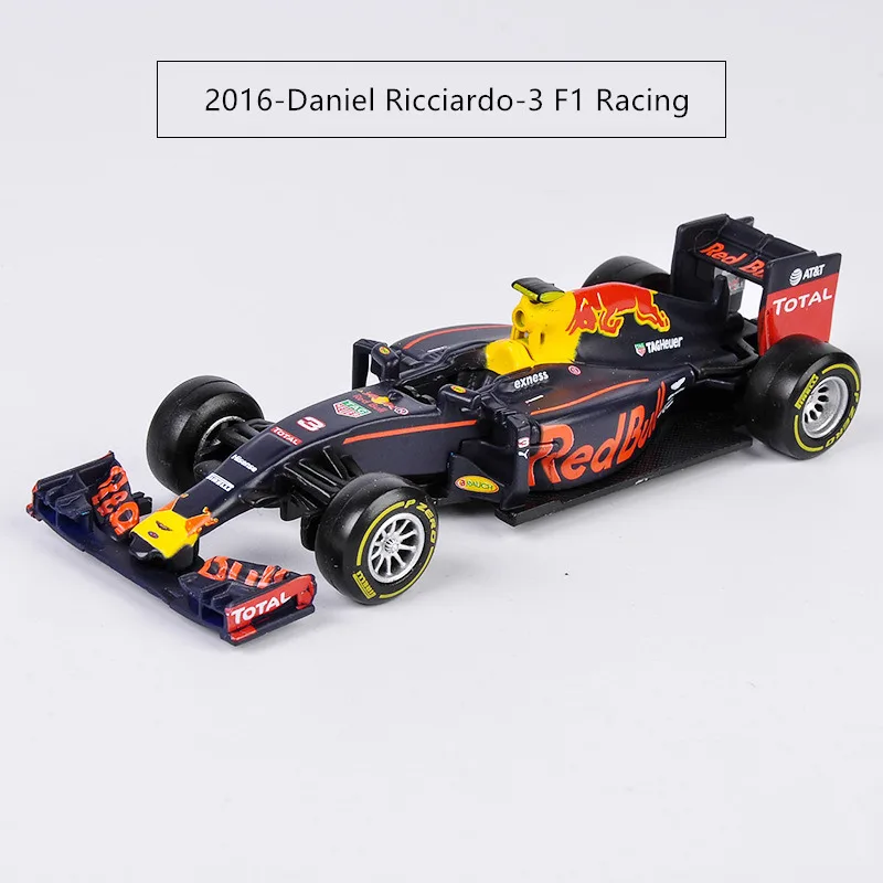 Bburago 1:43 Ferrari F1 12 стиль имитация сплава супер игрушка модель автомобиля для с рулевым колесом управления переднего колеса рулевого управления - Цвет: 2016-Red Bull-3