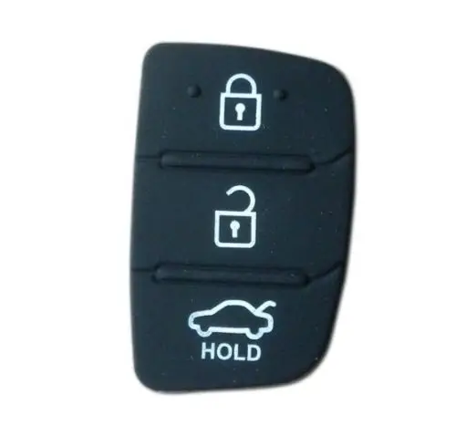 

XNRKEY (20pcs/lot)Replacement 3 Button Rubber Pad for Hyundai Kia 3 Button Remote Key