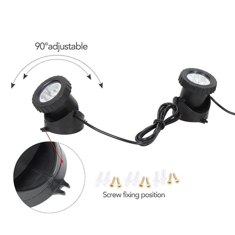 На солнечной энергии супер яркие 3 подводные лампы 18 светодиодов прожектор