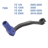 cnc aluminum foldbale gear shift lever shifter pedal for yamaha 125 250yz 2005 2020 yz250x 2016 2020 yz125x yz 125 250 125 250x