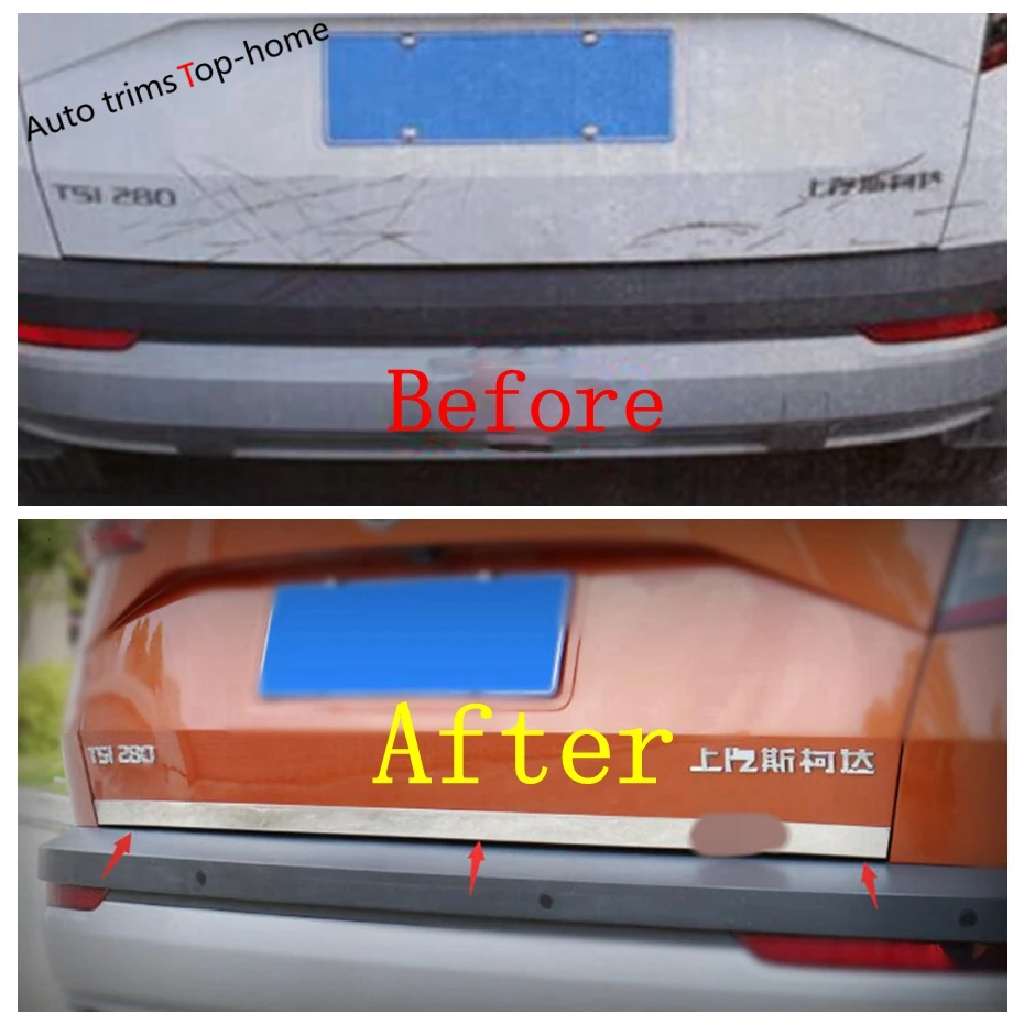 Накладка на заднюю дверь багажника накладка нижнюю ленту двери для Skoda Karoq 2018-2022