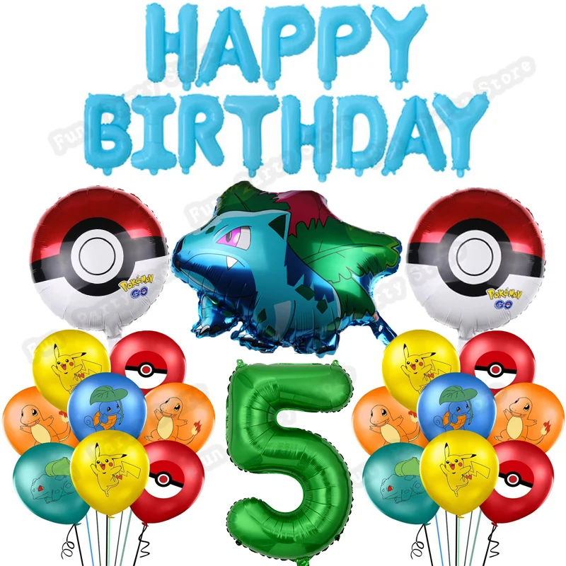 Воздушный шар &quotПокемон&quot праздничное украшение для вечевечерние Пикачу