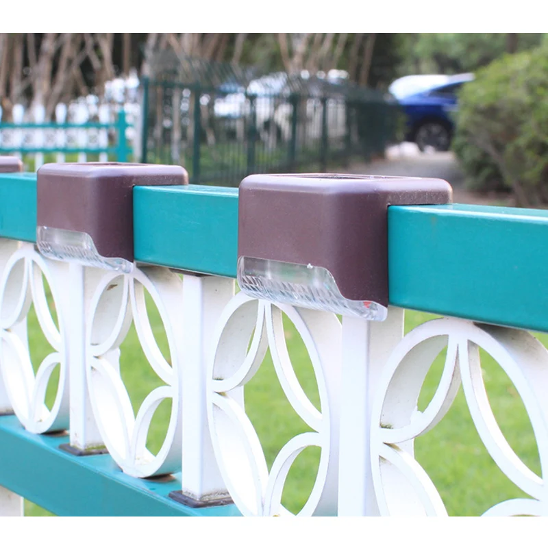 Экономичный пакет из 4 солнечных батарей светодиодный светильник забор рок лампа