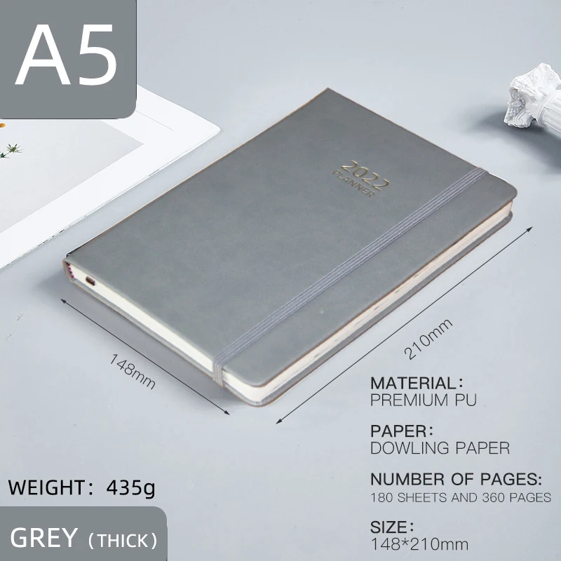 Daily Planner Simple Design Hardcover Flexible Thick Paper Time Management For Women Men | Канцтовары для офиса и дома