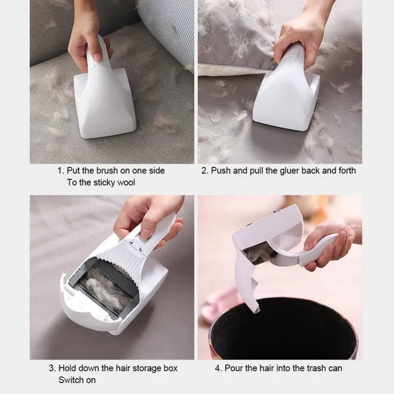 

Pet Cat Dog Hair Removal Lint Brush Convenient Cleaning Carpet Device Artifact Comb Tool Base Home Furniture