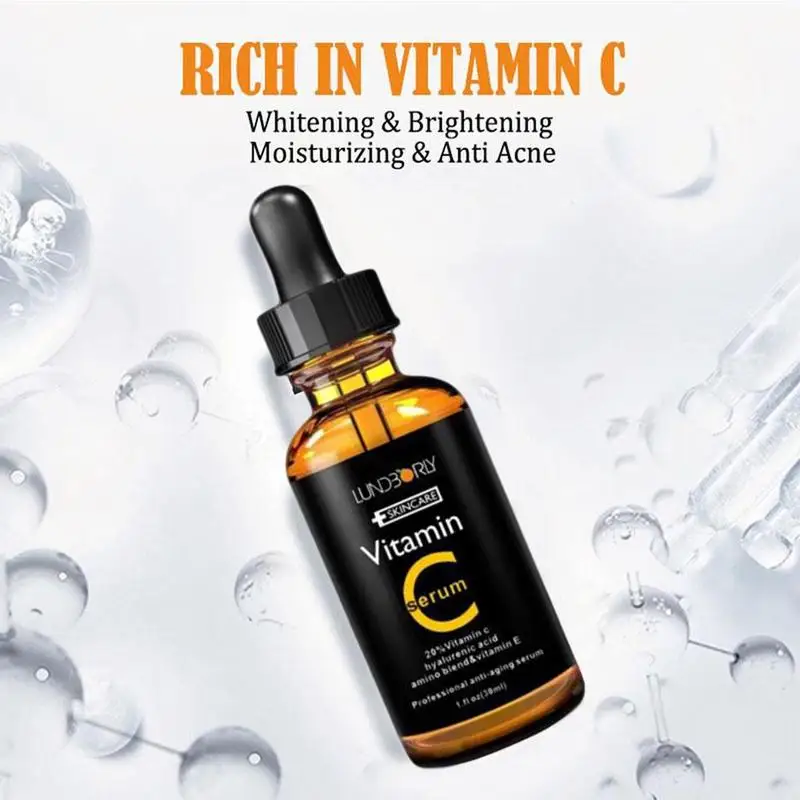 30ml Vitamin C Serum Organic Moisturizing E Lifting Whitening Skin Anti Firming Essence Care Face L6D8 | Красота и здоровье
