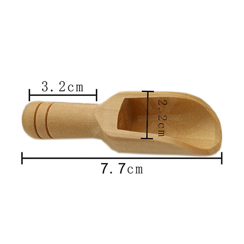 

3pcs Wooden Bath Salt Spoon Mini Nontoxic Candy Spoon Bath Salt Spoons Scoops Kitchen Supplies Utensils Cutlery Dropshipping