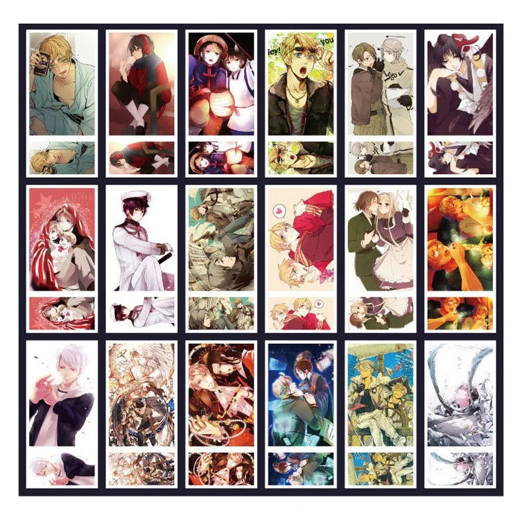340 шт./компл. аниме Axis Power Hetalia бумажная открытка/поздравительная открытка/письмо